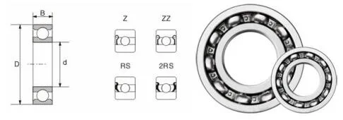 F&D bearing 6209 2RS ball bearing single row