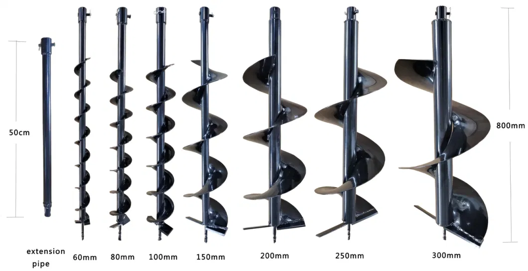 49cc Gasoline Earth Auger Used for Planting Fruit Tree, Making a Big Hole with 30 Cm Drill Bits